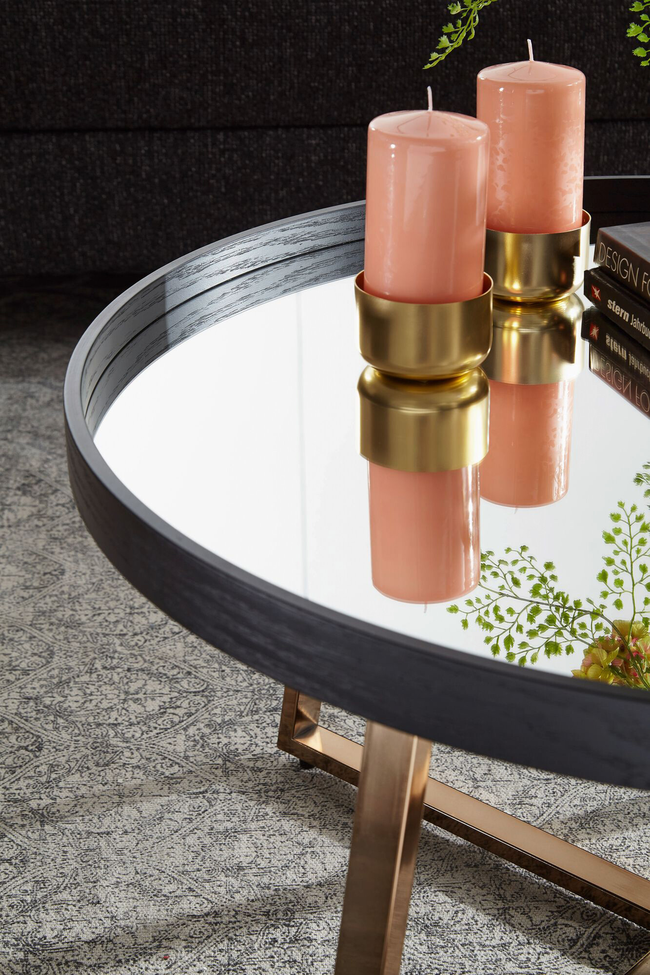 Wohnling Couchtisch schwarz B/H/T: ca. 78x42x78 cm