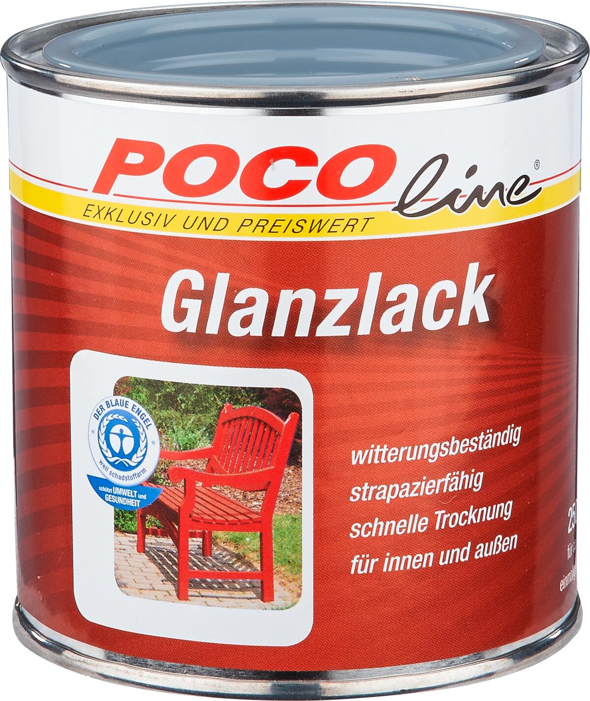 POCOline Acyl Buntlack Silbergrau glänzend ca. 0,25 l