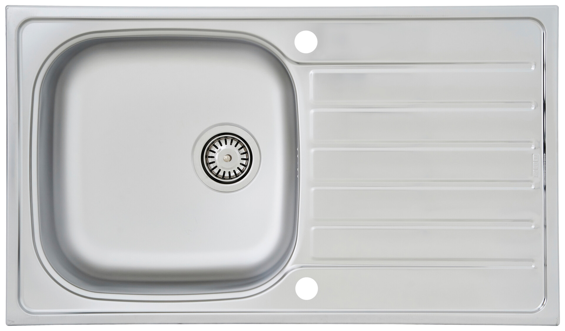 Respekta Einbauspüle Dallas 86 x 50 Edelstahl B/H/T: ca. 86x17x50 cm