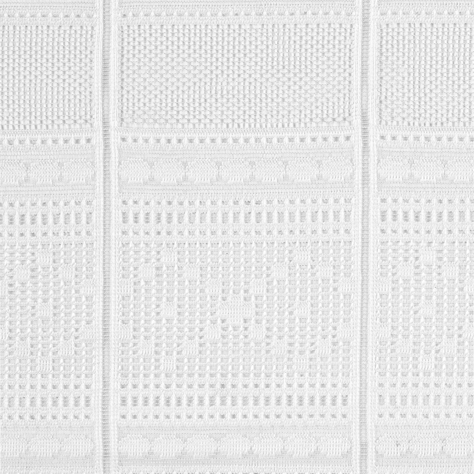 Scheibengardinen-Meterware weiß H: ca. 60 cm