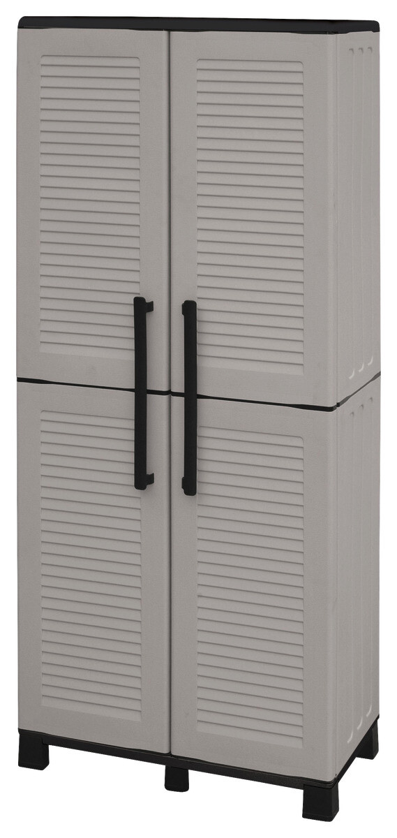 ArtPlast Kunststoffschrank Family grau Kunststoff B/H/T: ca. 68x168x37 cm