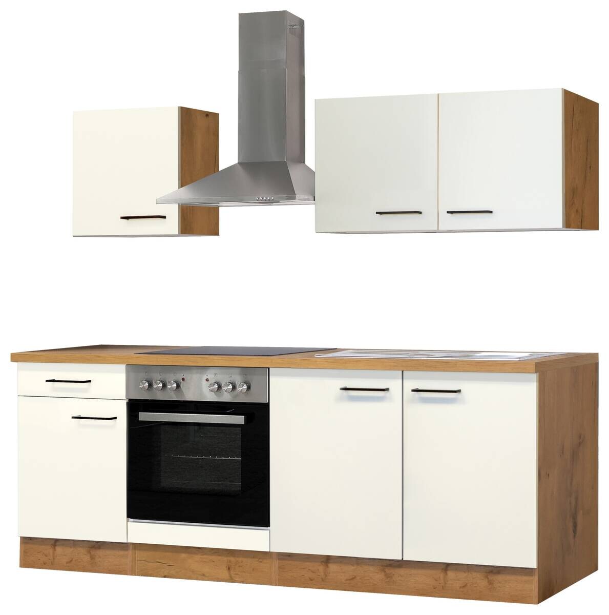 Küchenblock Avila Magnolie matt B/H/T: ca. 210x200x60 cm