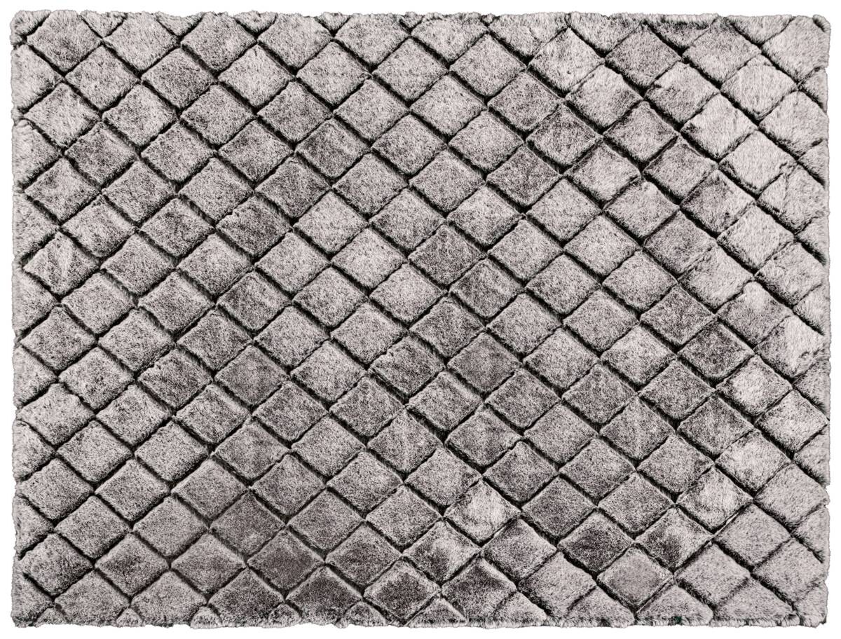 Teppich Vichy Silbergrau B/L: ca. 160x230 cm