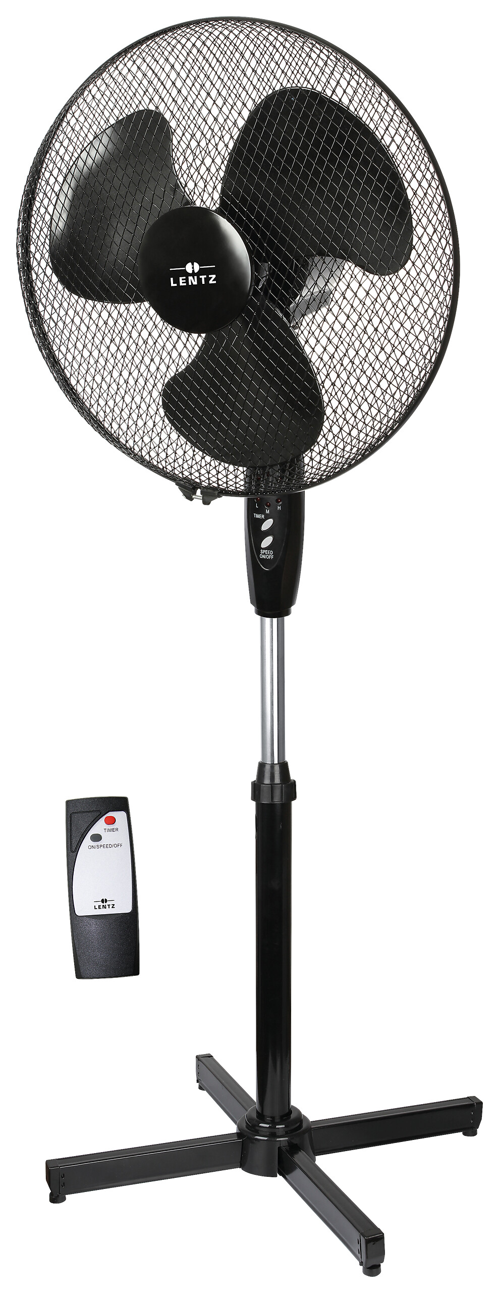 Lentz Standventilator schwarz B/H/L: ca. 13x44,5x52,6 cm Lentz Standventilator schwarz B/H/L: ca. 13x44,5x52,6 cm