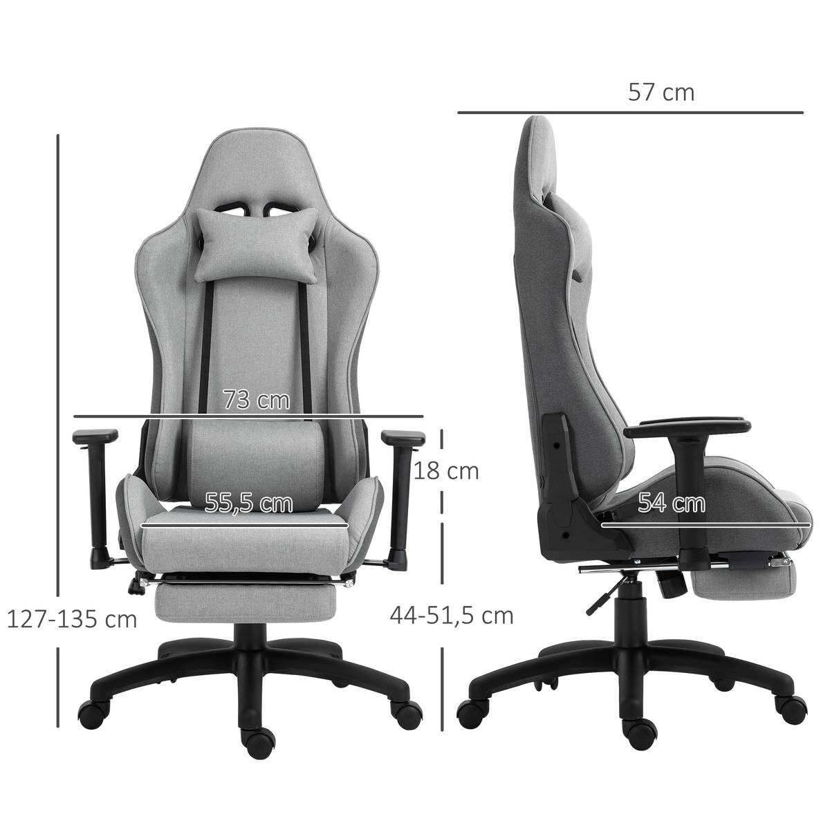 Drehstuhl 921-300 grau