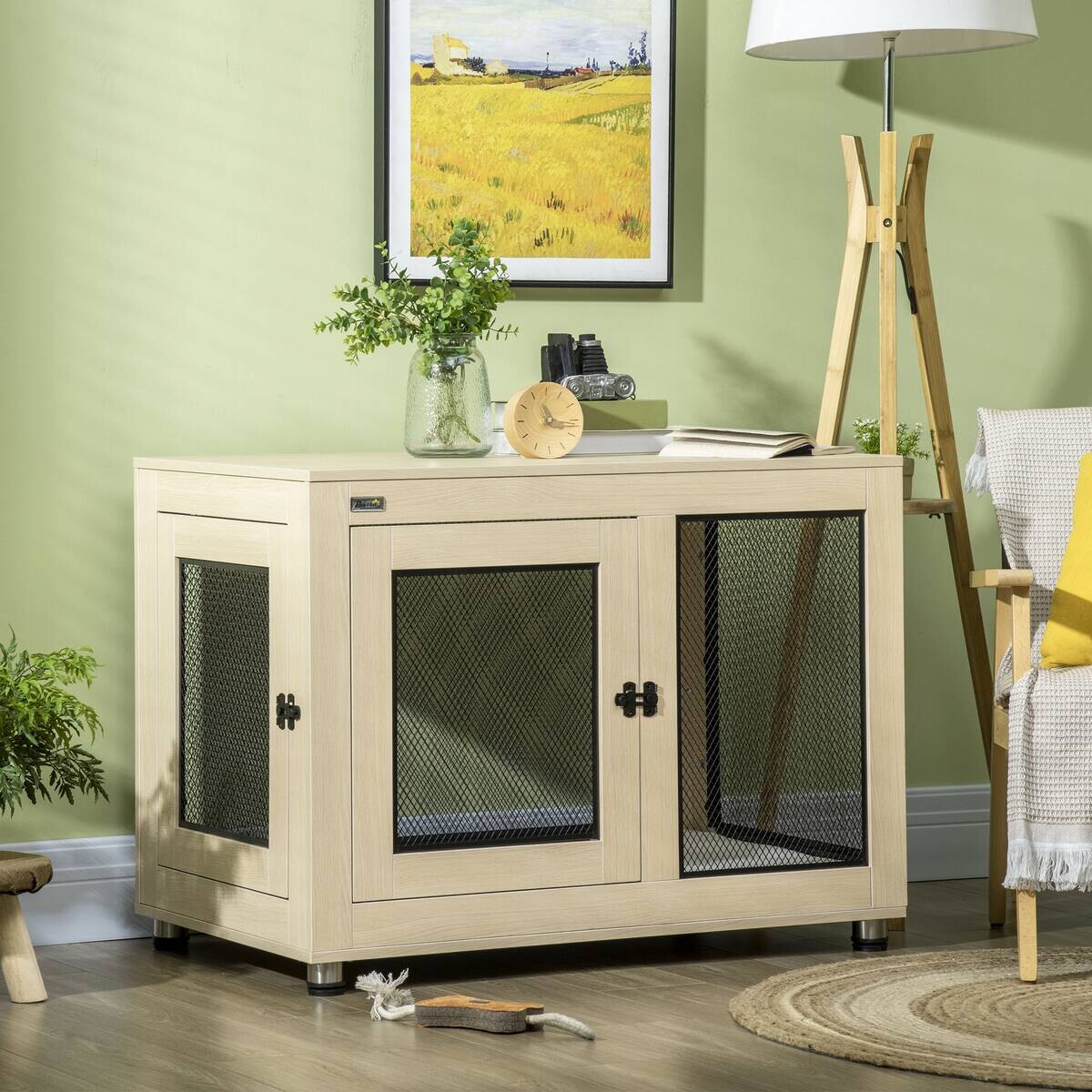 PawHut Hunde-Zubehör Eiche Polyester B/H/L: ca. 60x94x71,5 cm