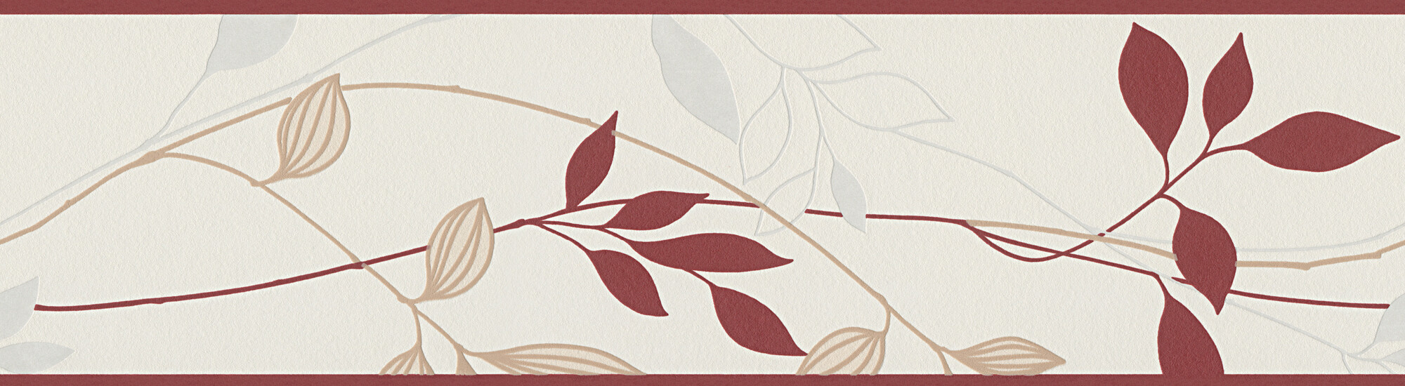 A.S.Creation Bordüre rot creme B/H/D: ca. 17x500x7 cm