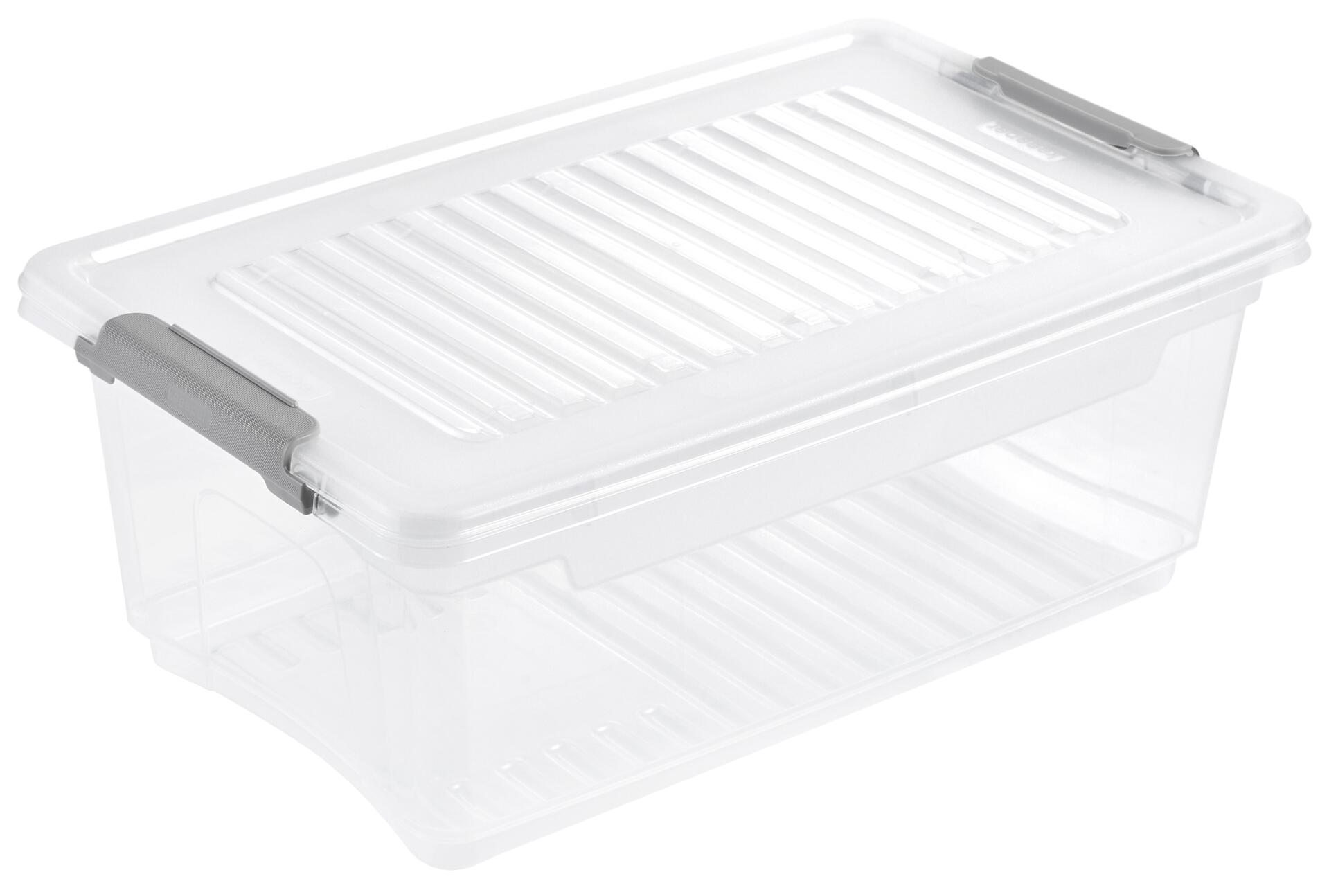 Aufbewahrungsbox transparent B/H/L: ca. 18,5x10,5x28,5 cm