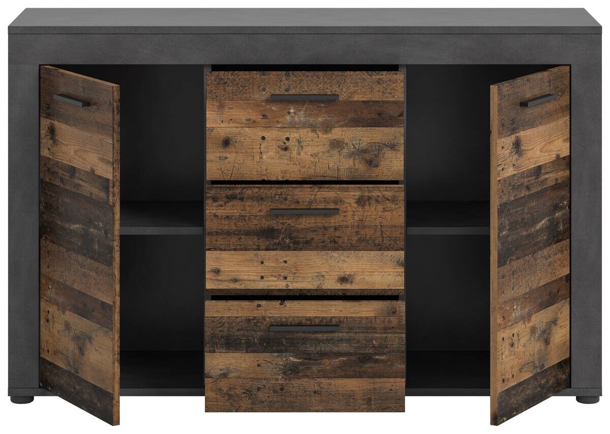Sideboard Jam Matera Nachbildung Old Wood Nachbildung B/H/T: ca. 80x125x35 cm