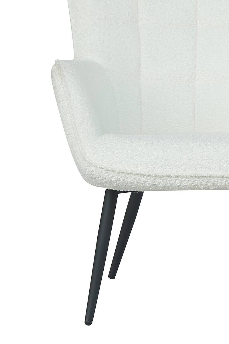 byLIVING Hocker UTA weiß Stoff B/H/T: ca. 72x97x80 cm