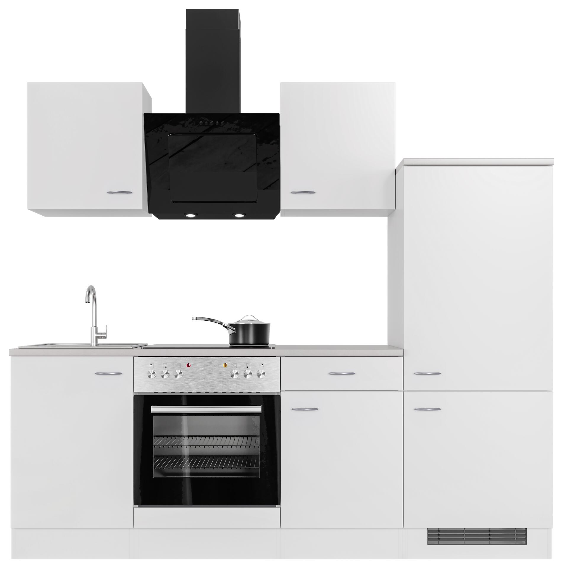 Küchenblock Wito weiß B/H/T: ca. 220x200x60 cm