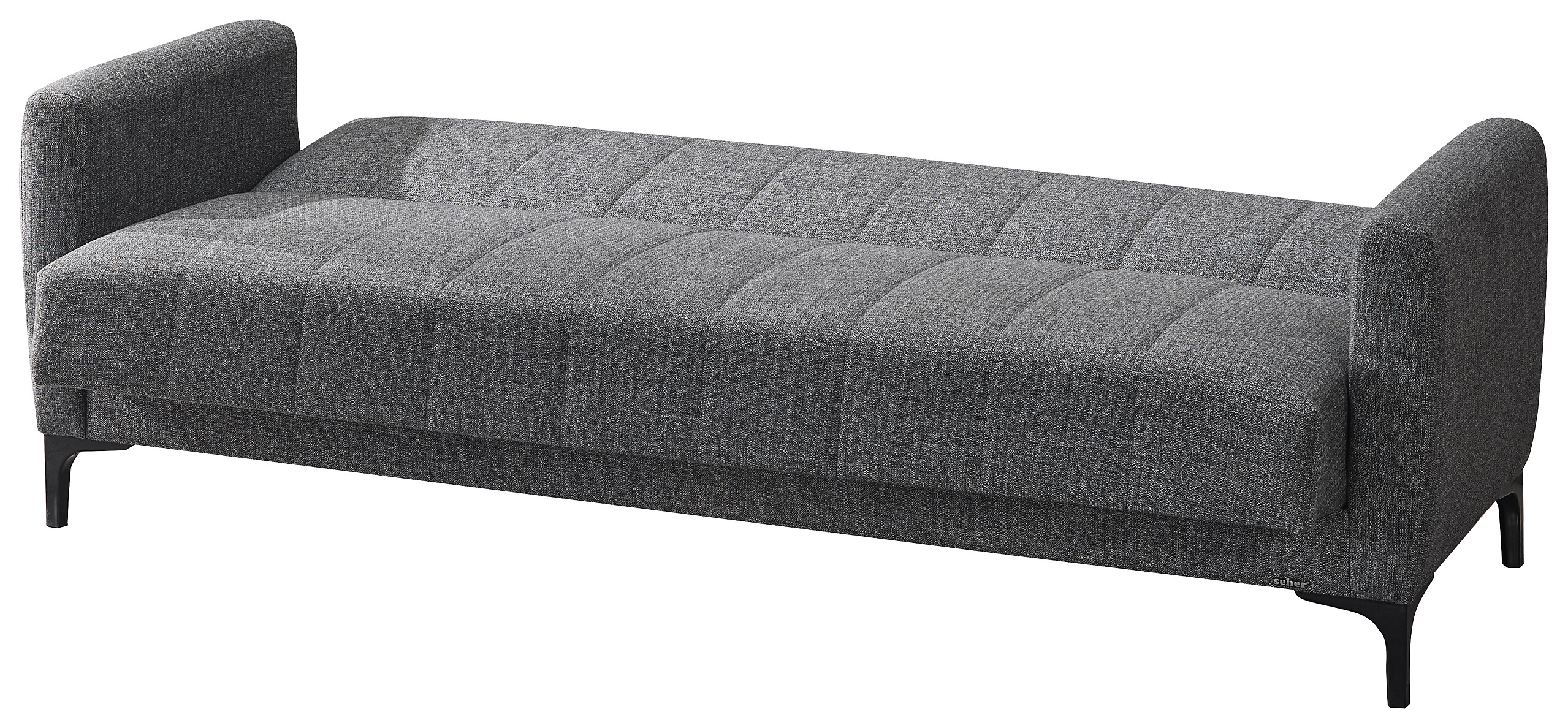 Schlafsofa Rovigo anthrazit Microfaser B/H/T: ca. 214x84x83 cm