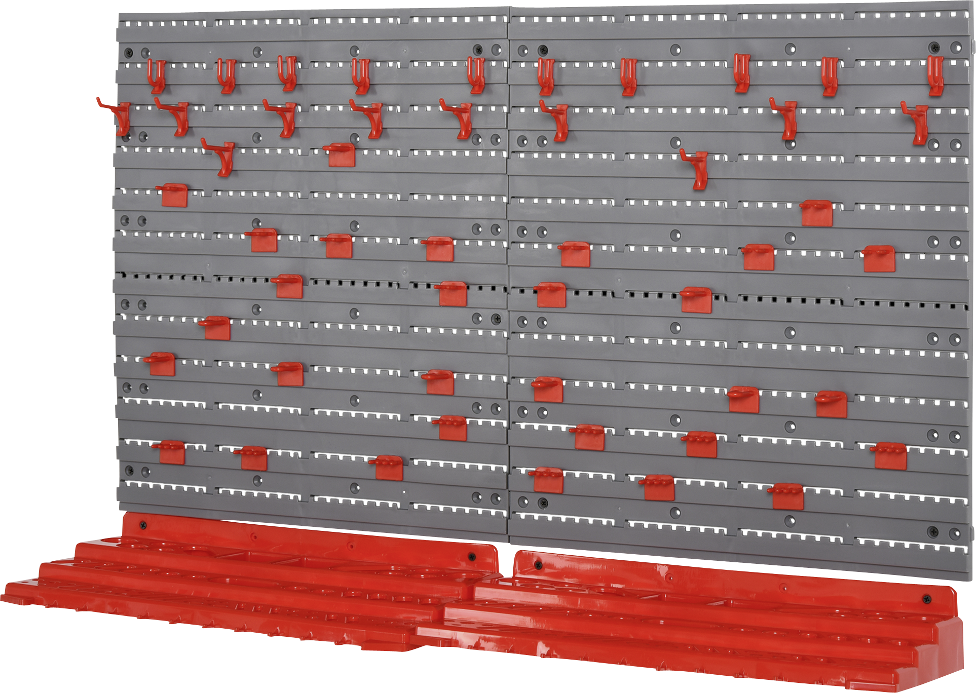 Werkzeuglochwand mit 54-teiliges Zubehör grau B/H/T: ca. 96x54x23 cm