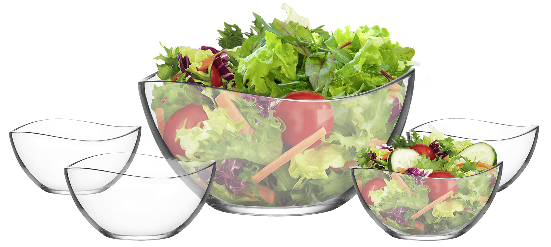 Kompottsatzset klar Glas