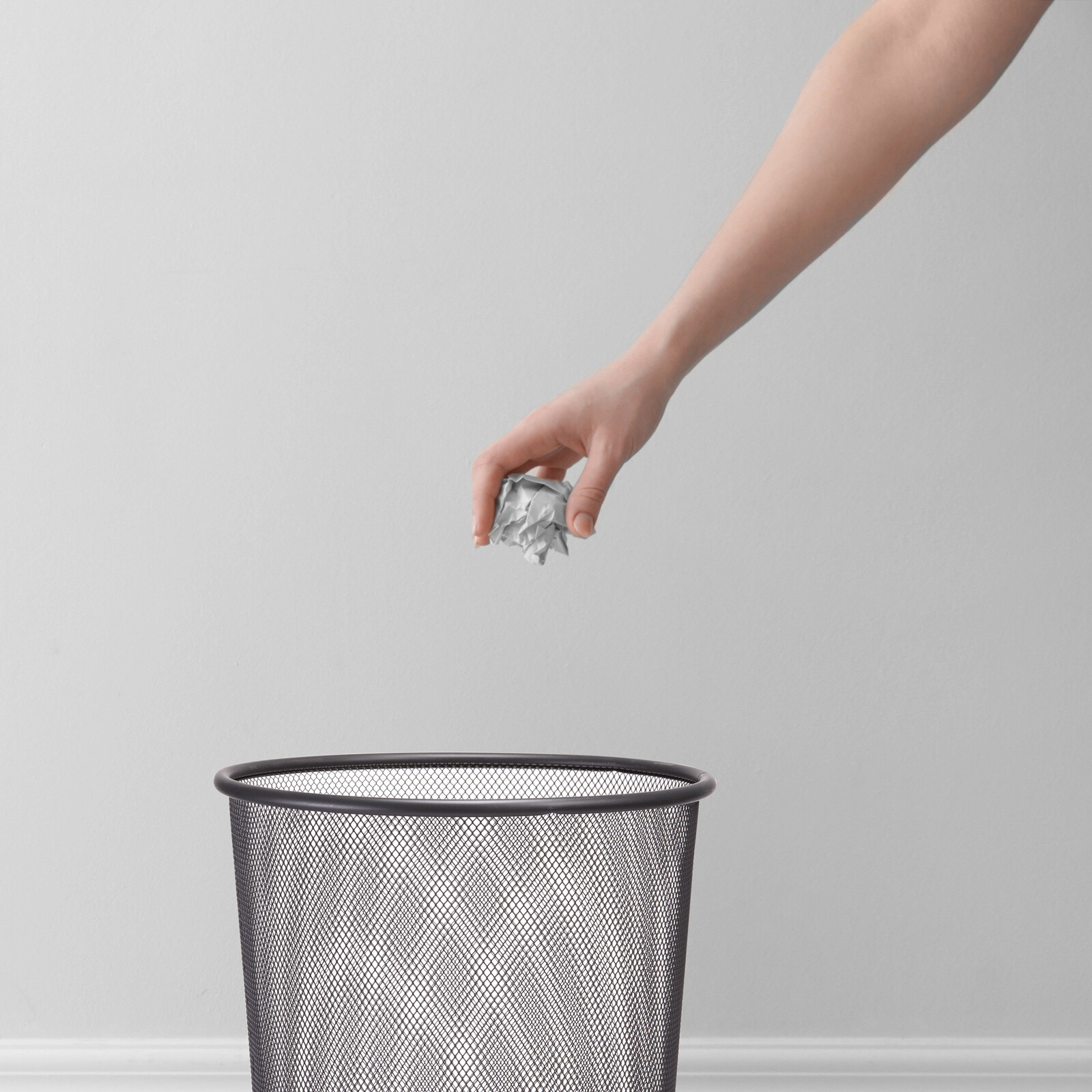 Zeller Papierkorb anthrazit B/H/L: ca. 30x35x30 cm