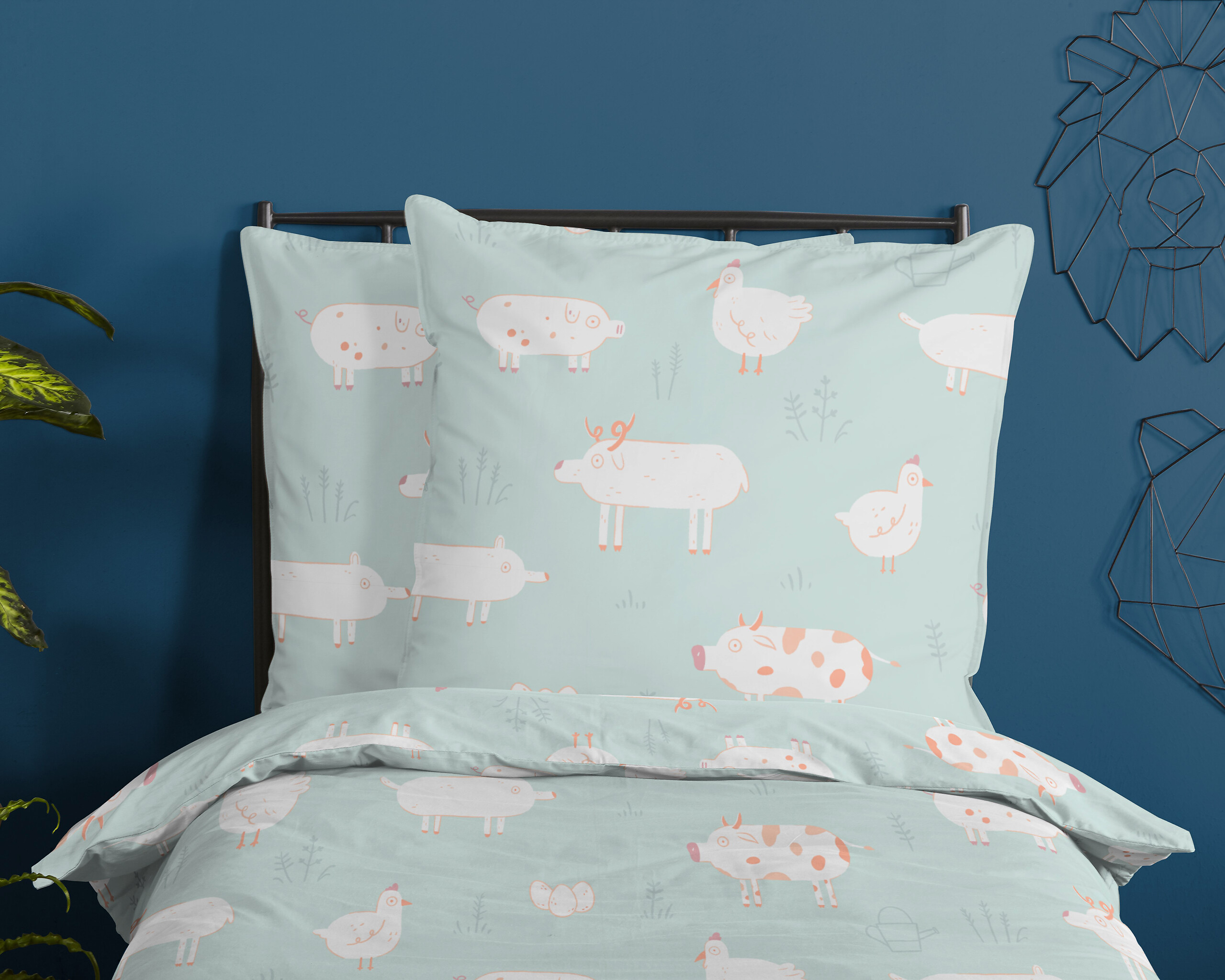 Baumwoll Bettwäsche Petting Zoo Renforce