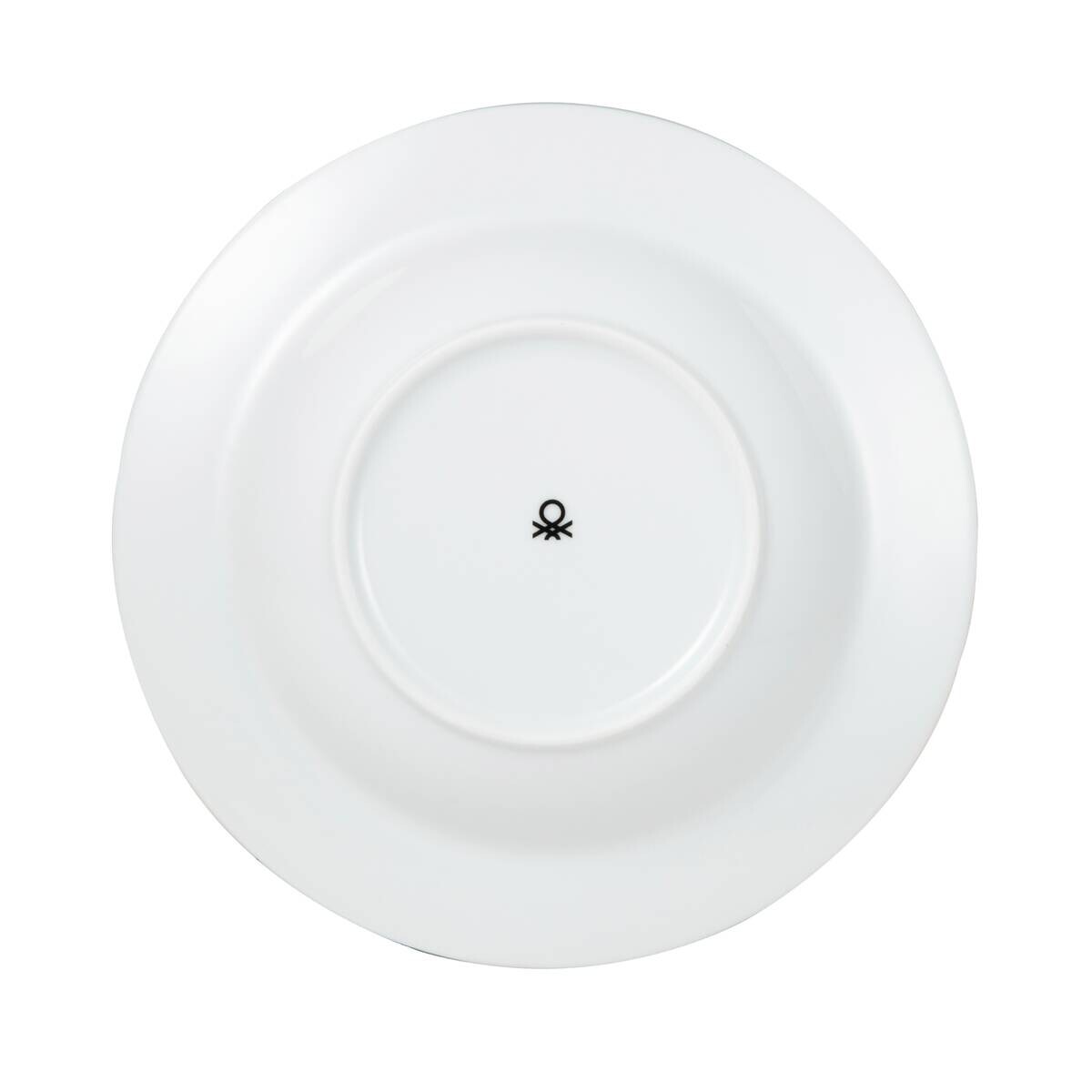 BENETTON Essteller tief BENETTON FRUITS grau Porzellan D: ca. 21 cm