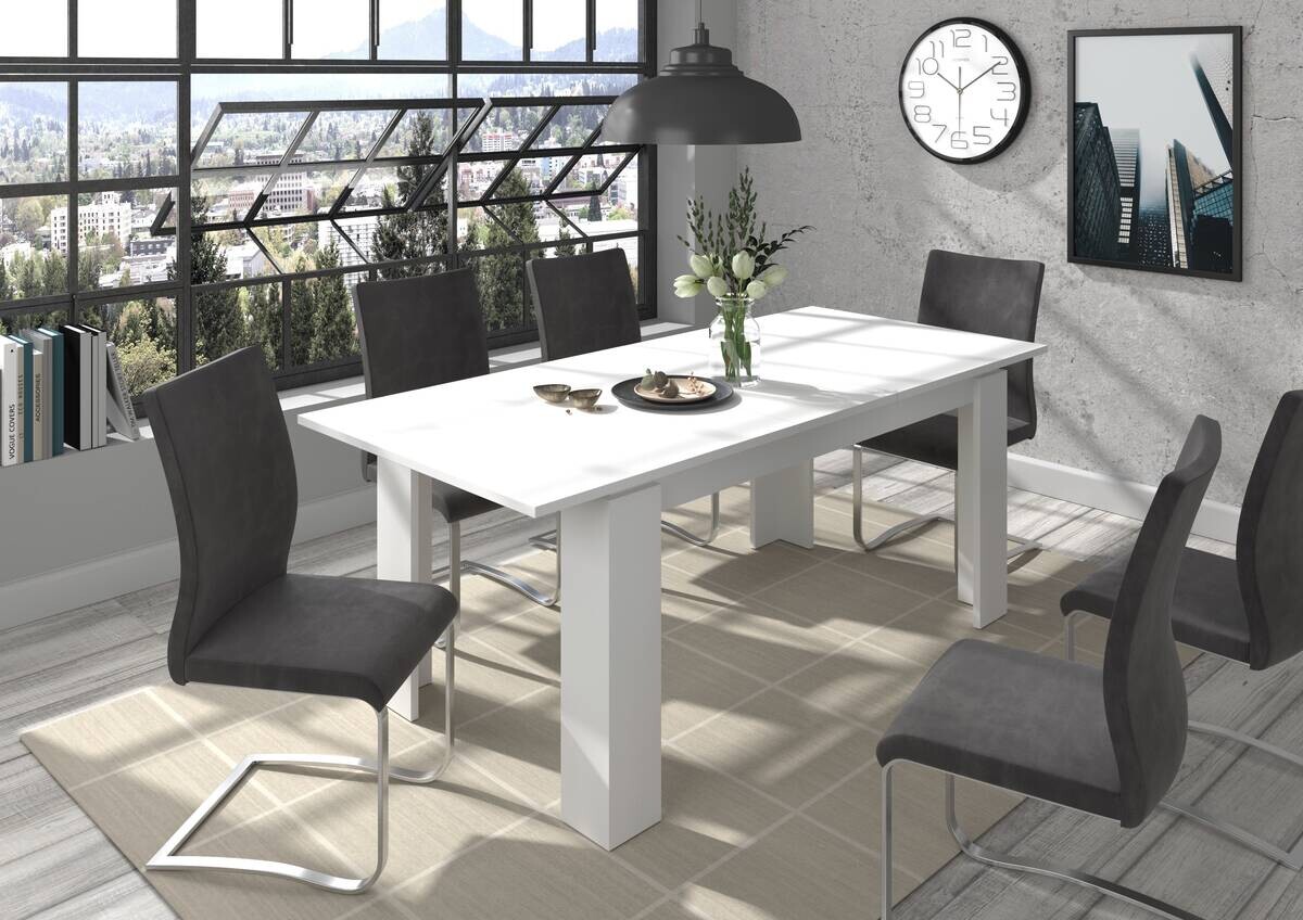 Esstisch Titan weiß B/H/L: ca. 90x76x200 cm