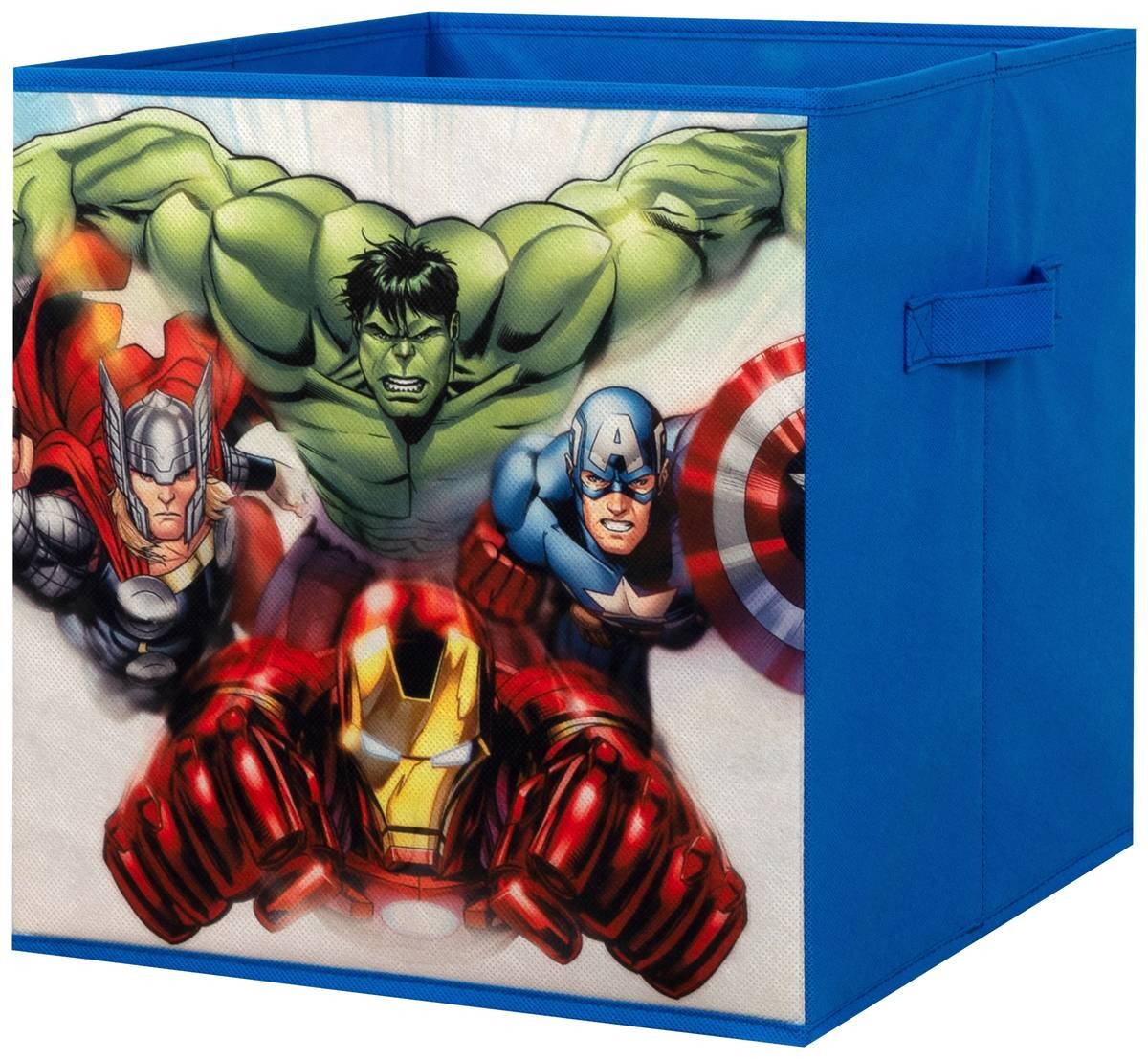 Stoffbox Avengers blau B/H/T: ca. 32x32x32 cm