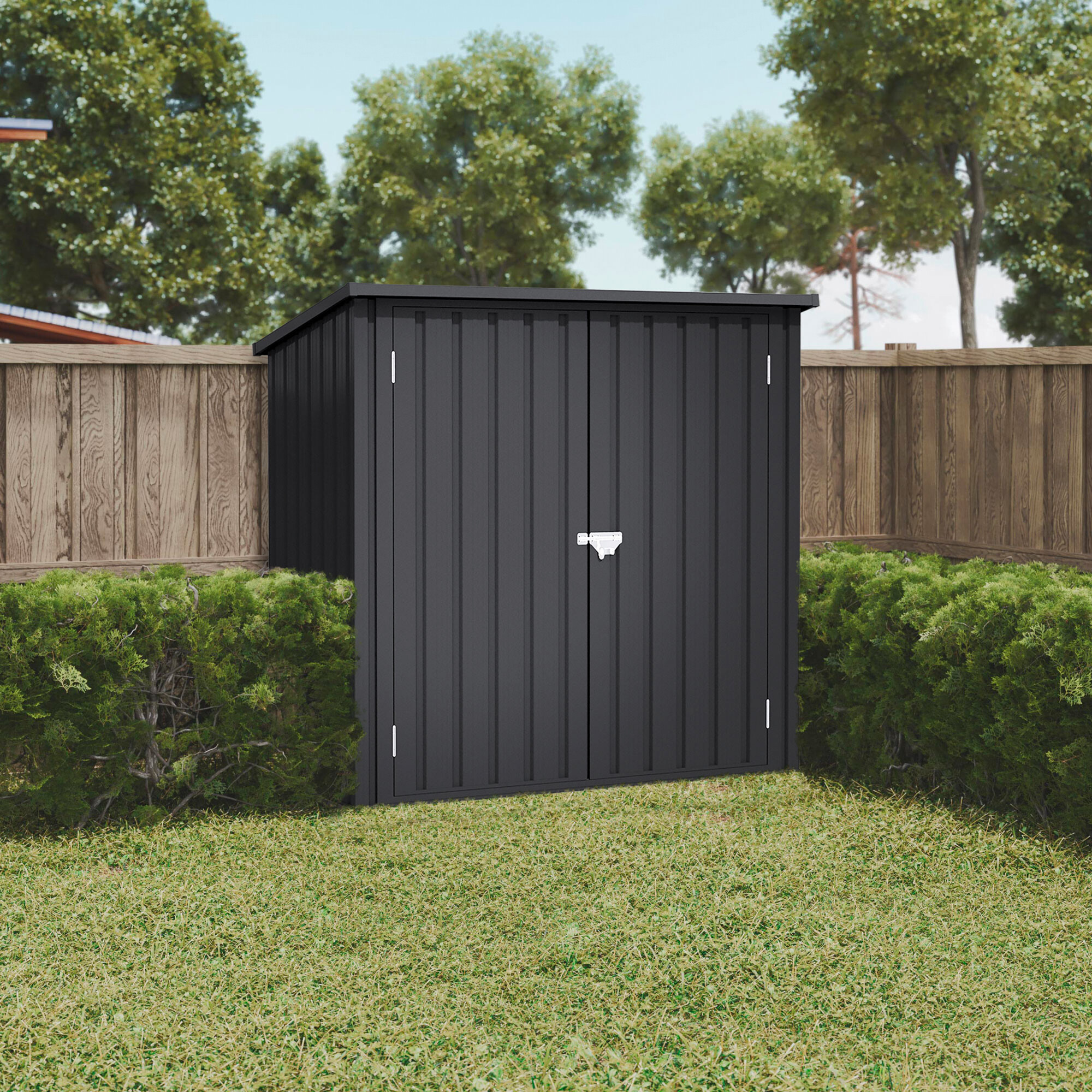 HOGGAR Gerätehaus Arya anthrazit B/H/L: ca. 147x134x86 cm