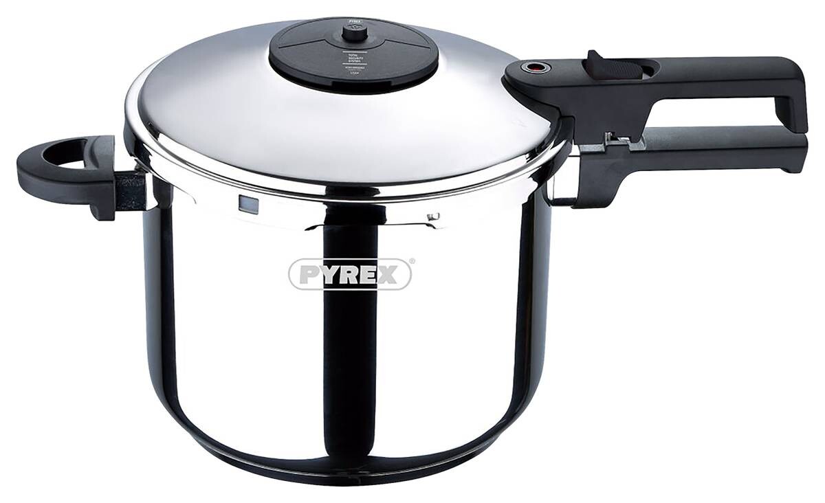 PYREX Schnellkochtopf Grace silber Edelstahl PYREX Schnellkochtopf Grace silber Edelstahl