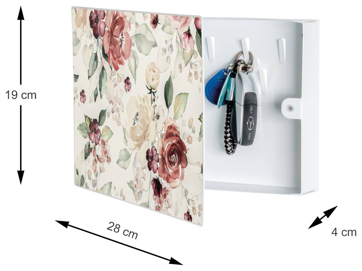 Schlüsselkasten  weiß B/H/T: ca. 28x19x4 cm