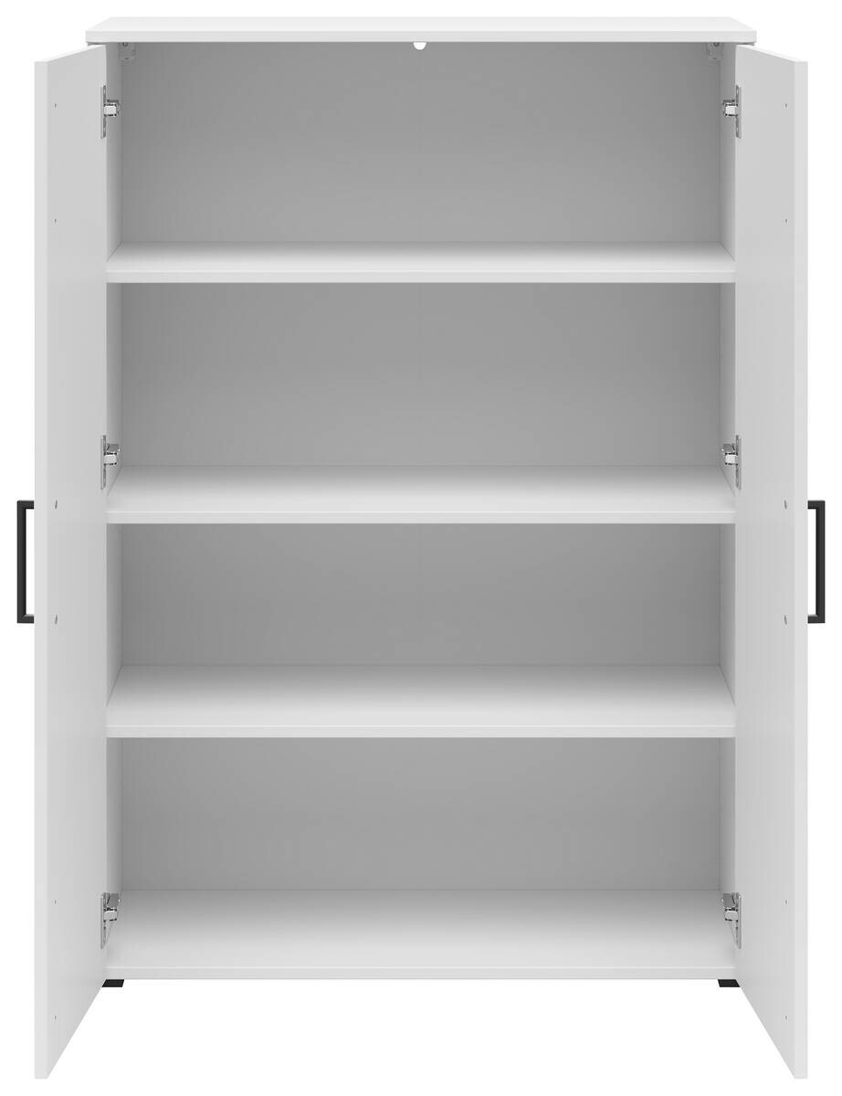 Kommode Multi-Stauraum Typ 31 weiß B/H/T: ca. 80x115x40 cm