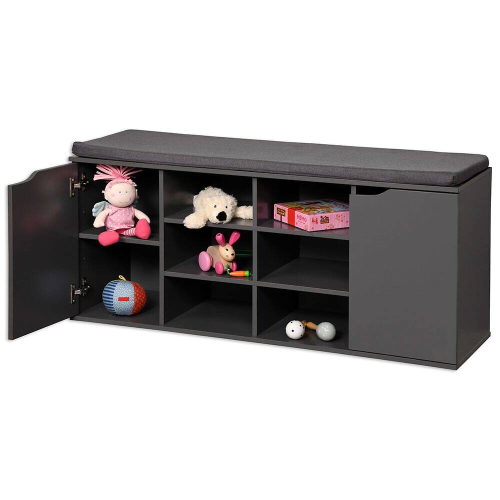 Kesper Schuhregal grau Spanplatte B/H/T: ca. 103x48x30,5 cm