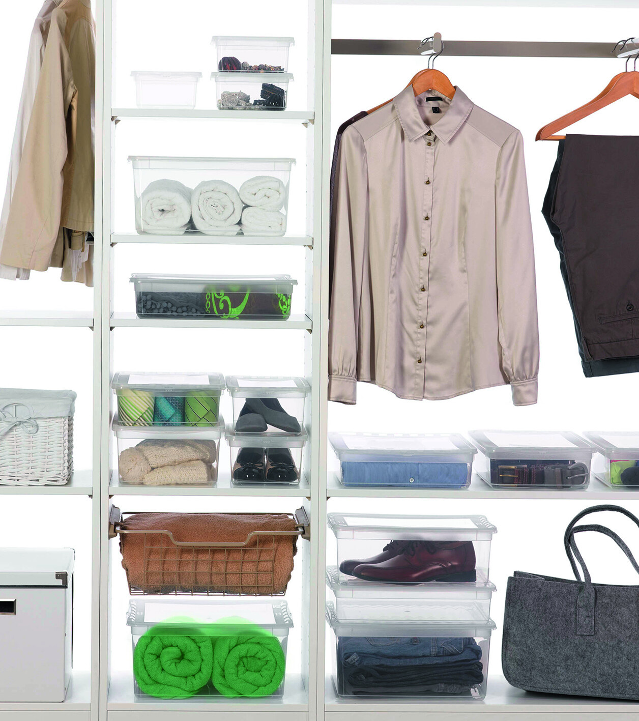 keeeper Box-Basixxset transparent B/H/L: ca. 33,5x25x39 cm