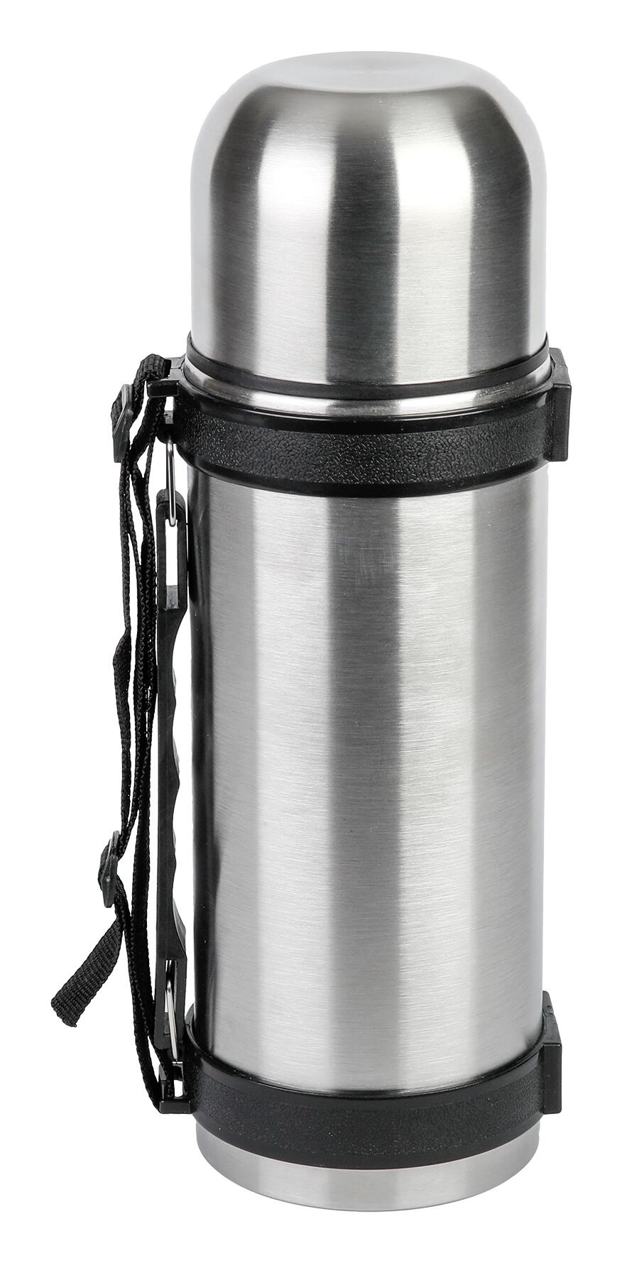 Axentia Isolierflasche silber Edelstahl B/H/L: ca. 9,4x30x9,4 cm