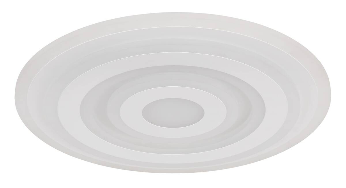 GLOBO LED-Deckenleuchte weiß Opal Metall Acryl H/D: ca. 5x40 cm 1 Brennstellen