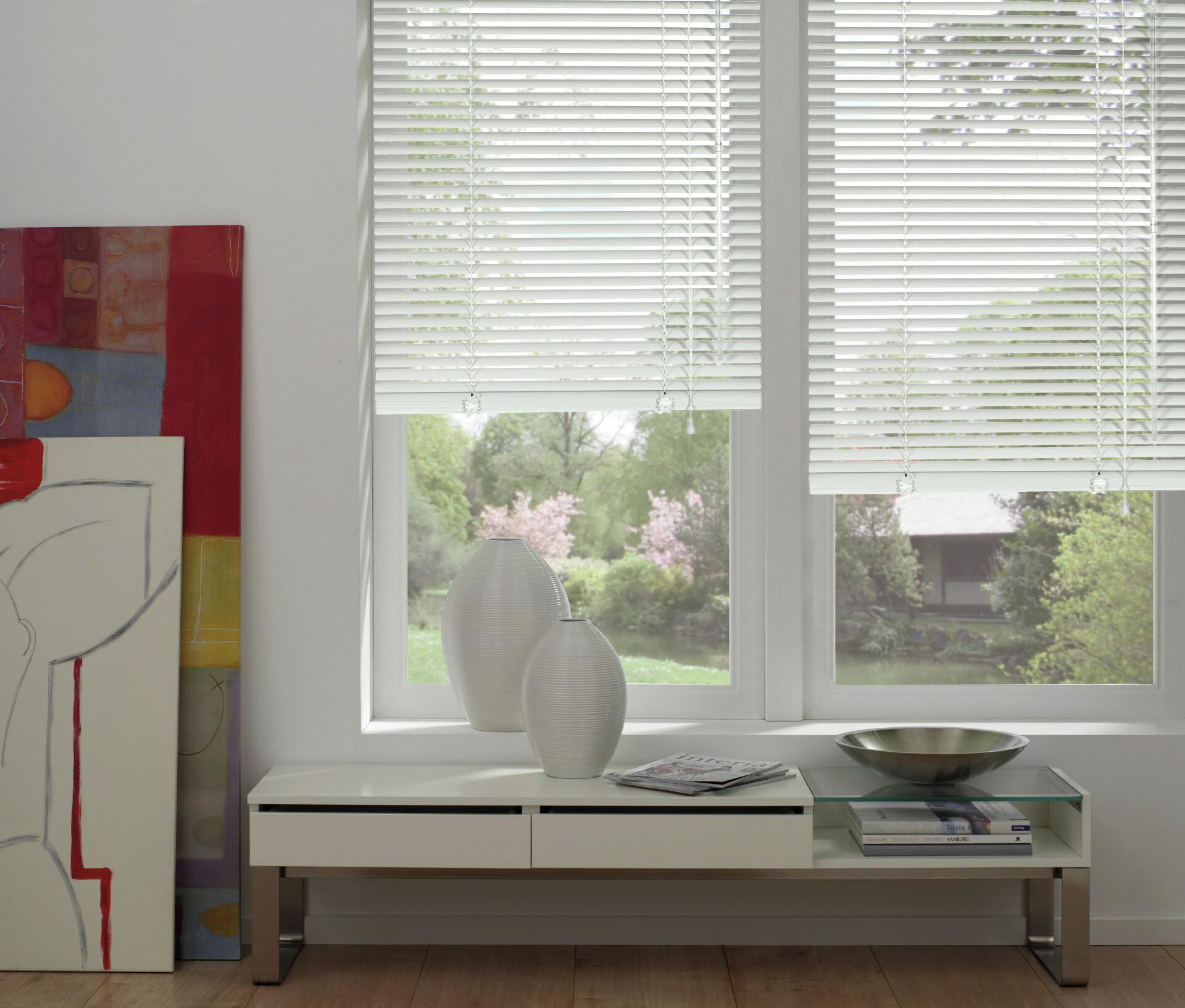 Alu-Jalousie weiß B/L: ca. 75x130 cm