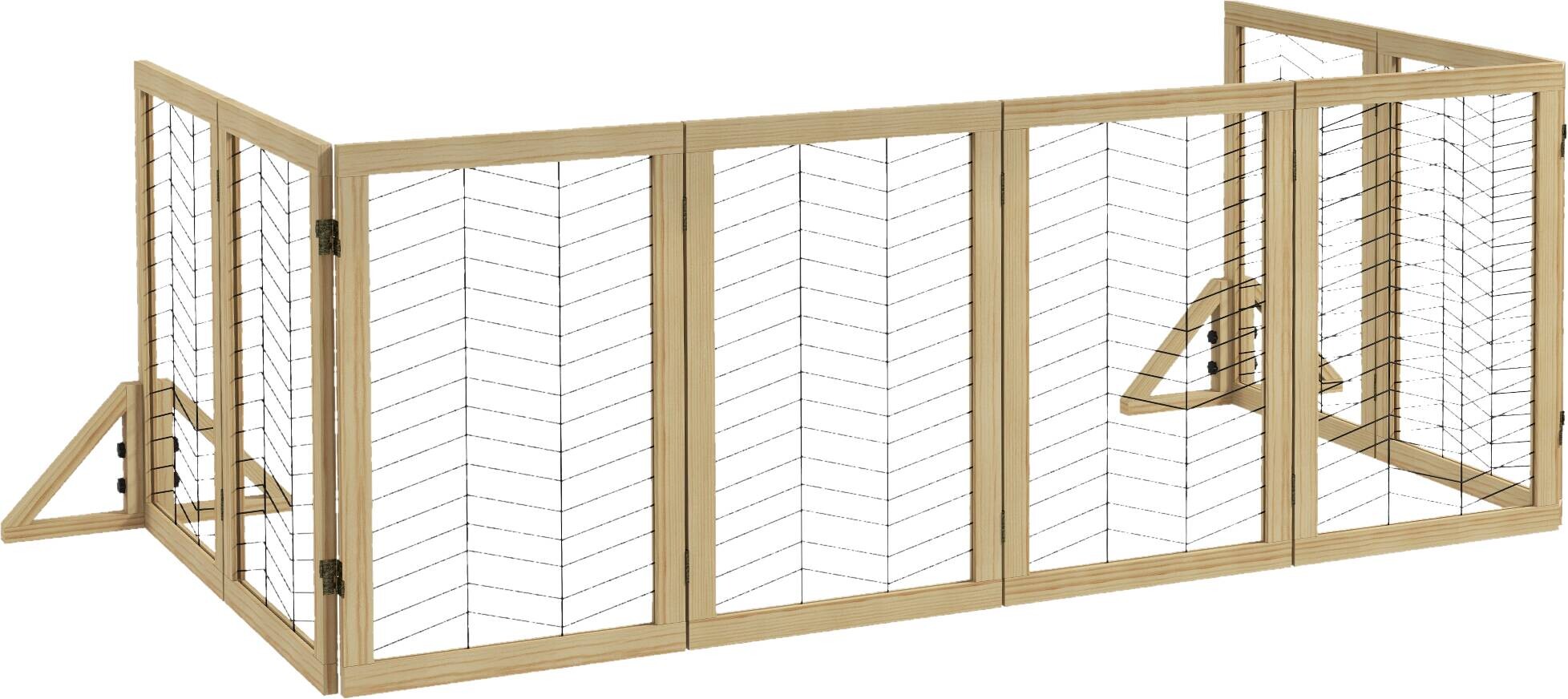 PawHut Hunde-Zubehör natur Edelstahl B/H/L: ca. 44x375x70 cm