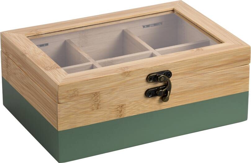Kesper Teebox natur MDF B/H/L: ca. 15x8,5x21,5 cm