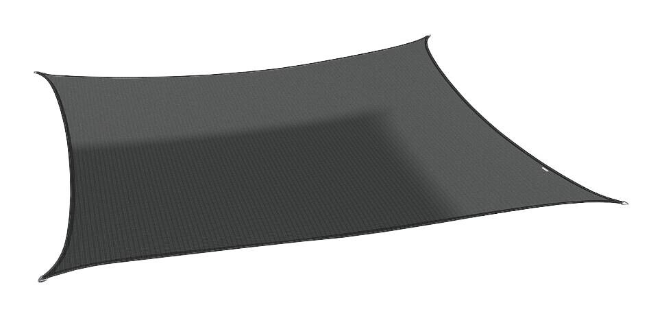 PLATINUM Sonnensegel Coolfit schwarz Polyethylen B/H/L: ca. 360x1x360 cm