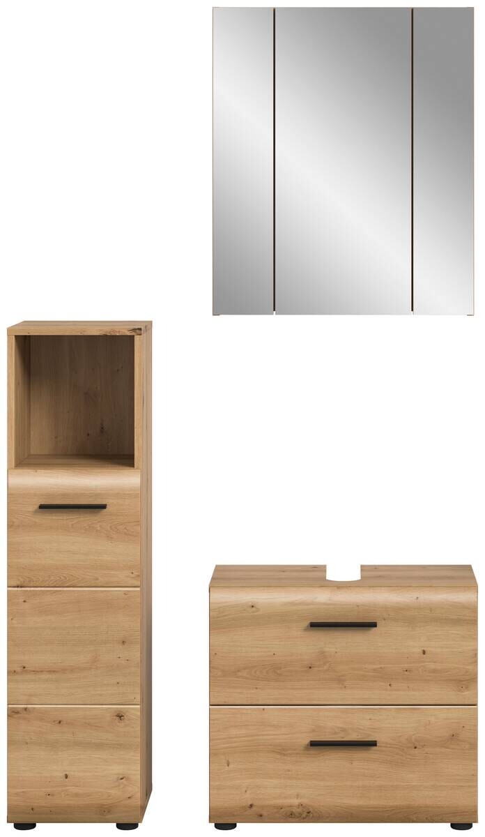 Badezimmer-Set Ice Artisan Oak Nachbildung B/H/T: ca. 105x185x30 cm