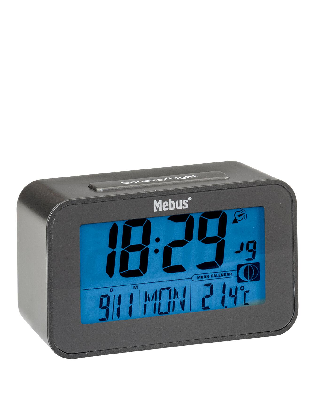 Mebus Wecker schwarz B/L: ca. 4,8x12 cm