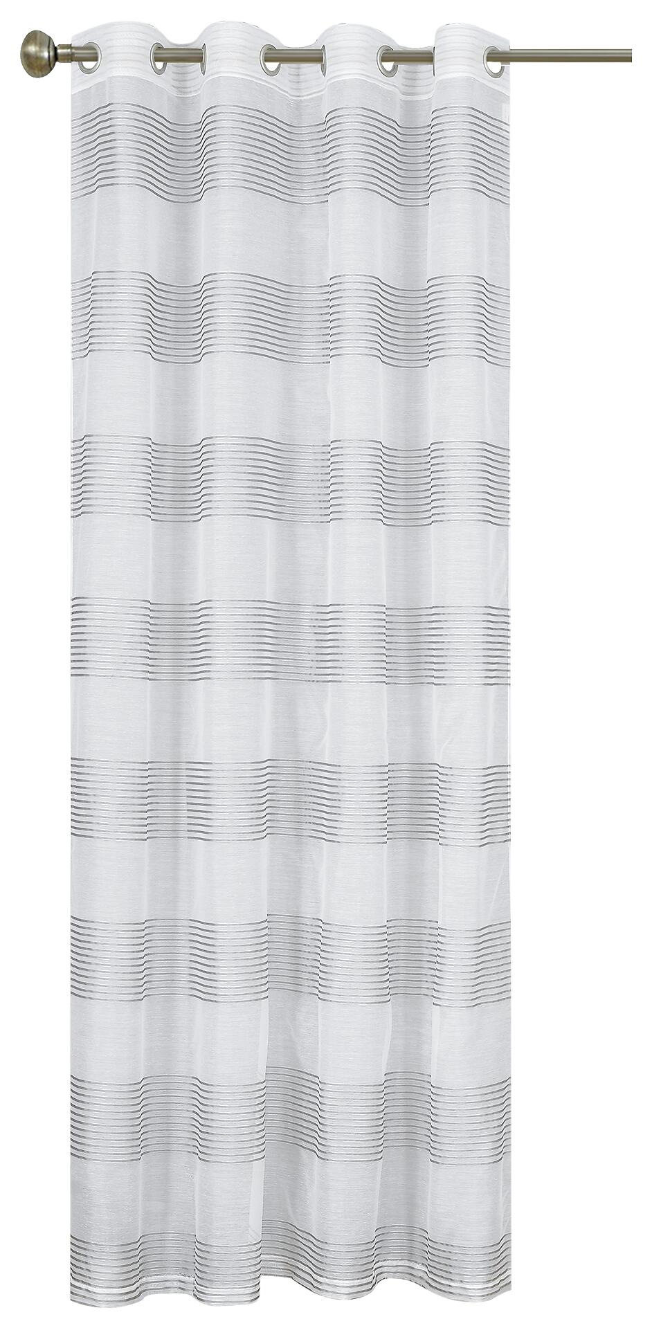 home Topline Ösenvorhang Mina anthrazit B/L: ca. 135x245 cm