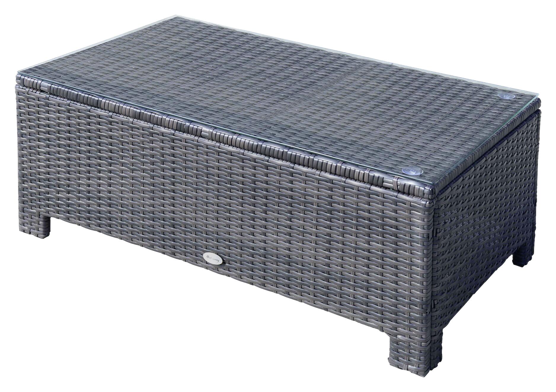 Outsunny Beistelltisch braun Metall B/H/L: ca. 50x39x85 cm