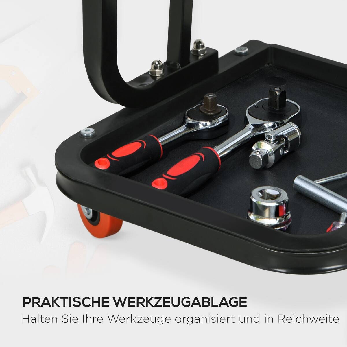 Werkstatthocker rot B/H/L: ca. 35x37x38 cm