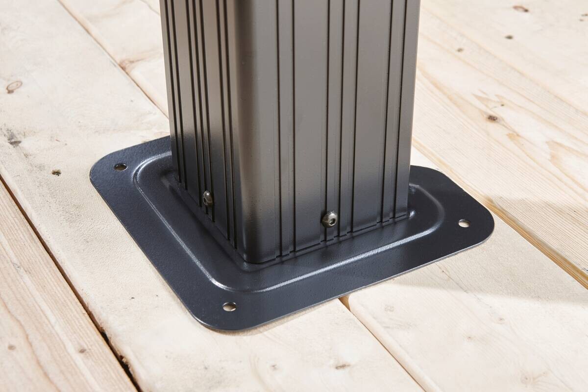 Sojag Pavillon Messina BBQ anthrazit Stahl B/H/L: ca. 292x262x179 cm