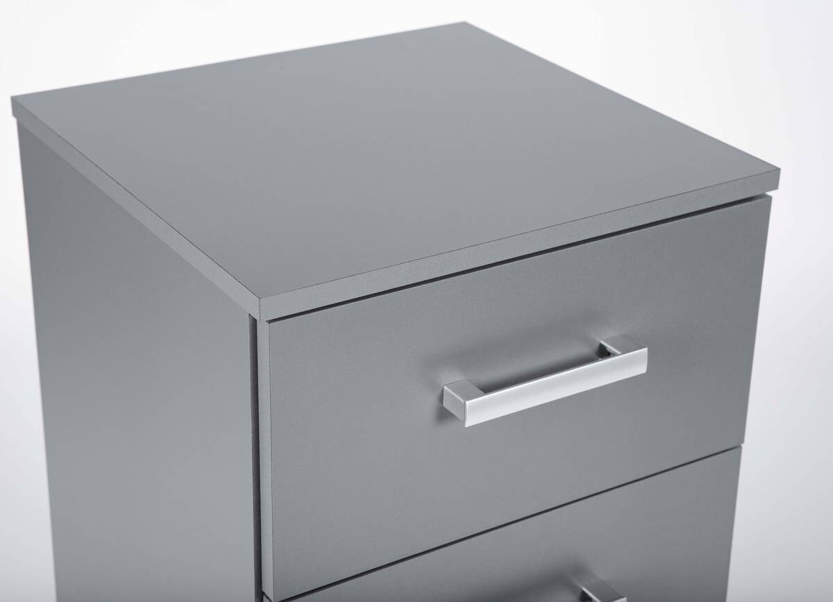 Kommode Elenzio Grafitgrau Optik B/H/T: ca. 41,2x91x40 cm