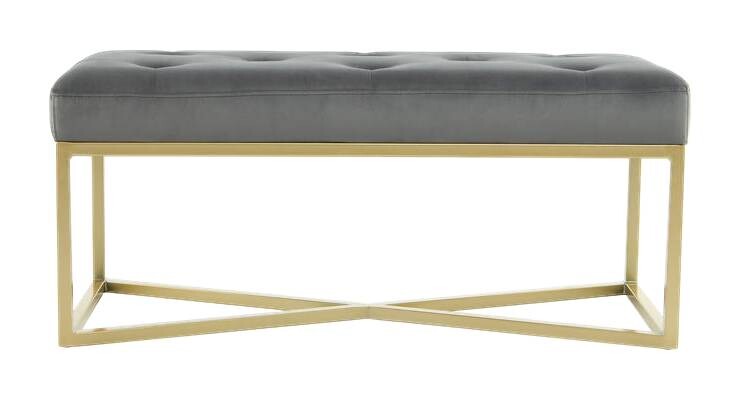 Sitzbank Diaz 101 grau B/H/T: ca. 40x40x90 cm