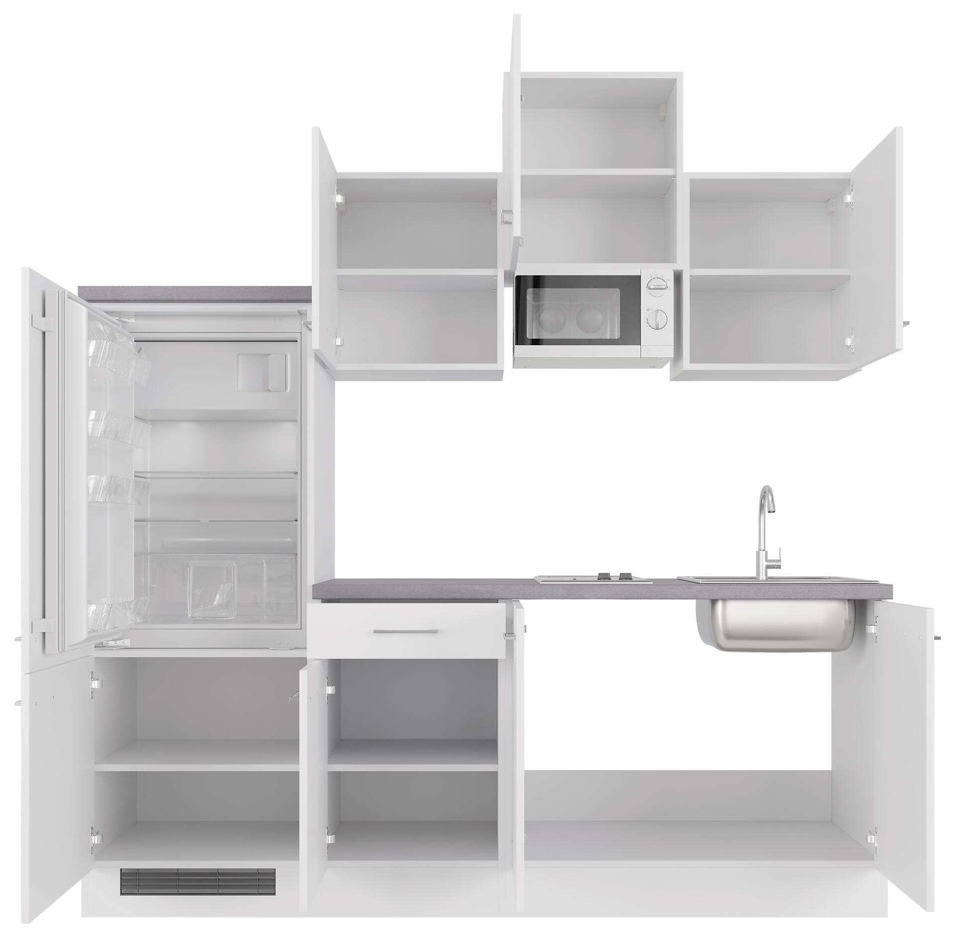 Küchenblock Vita weiß matt B/H/T: ca. 210x226x60 cm