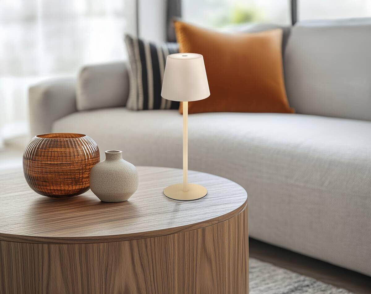 Tischleuchte Vannie sand