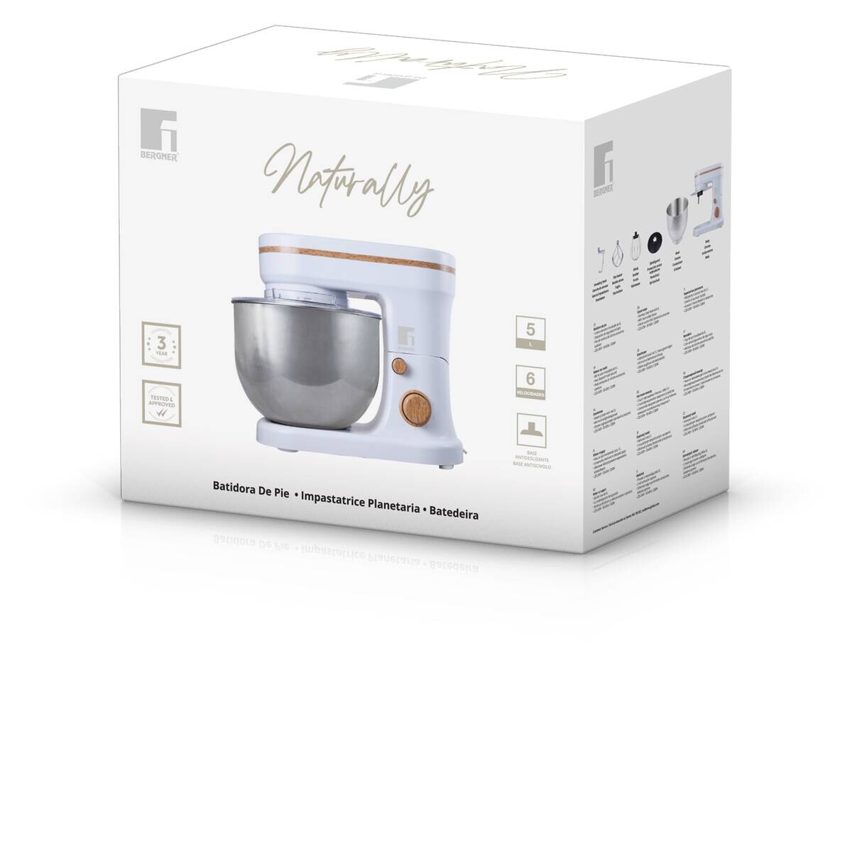 BERGNER Standmixer silber weiß