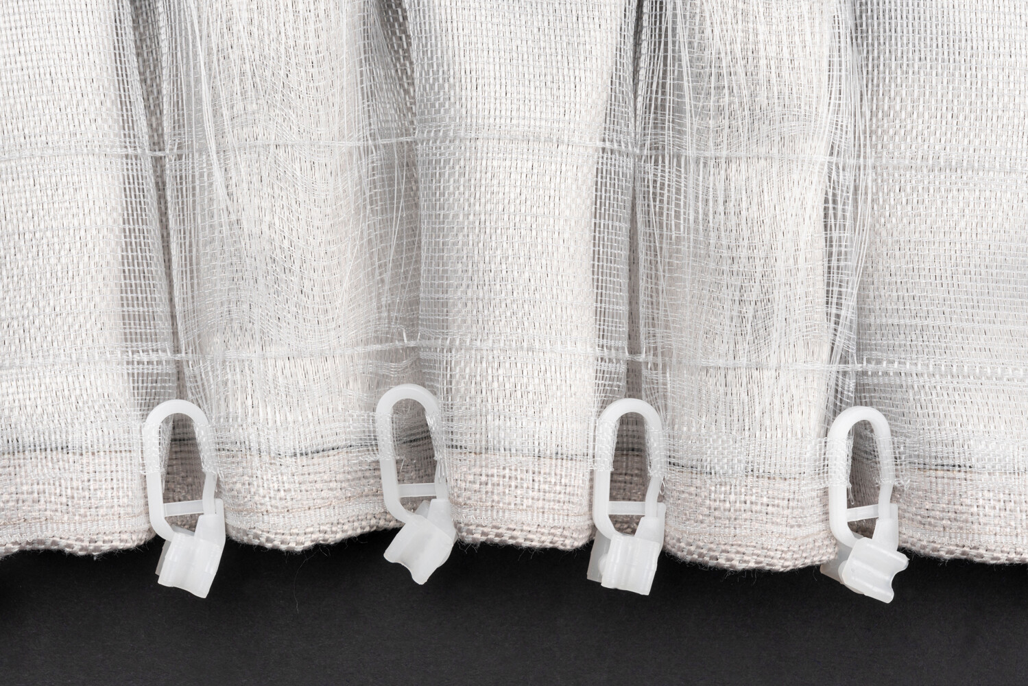 Kombivorhang 2er Pack Dim grau B/L: ca. 135x300 cm