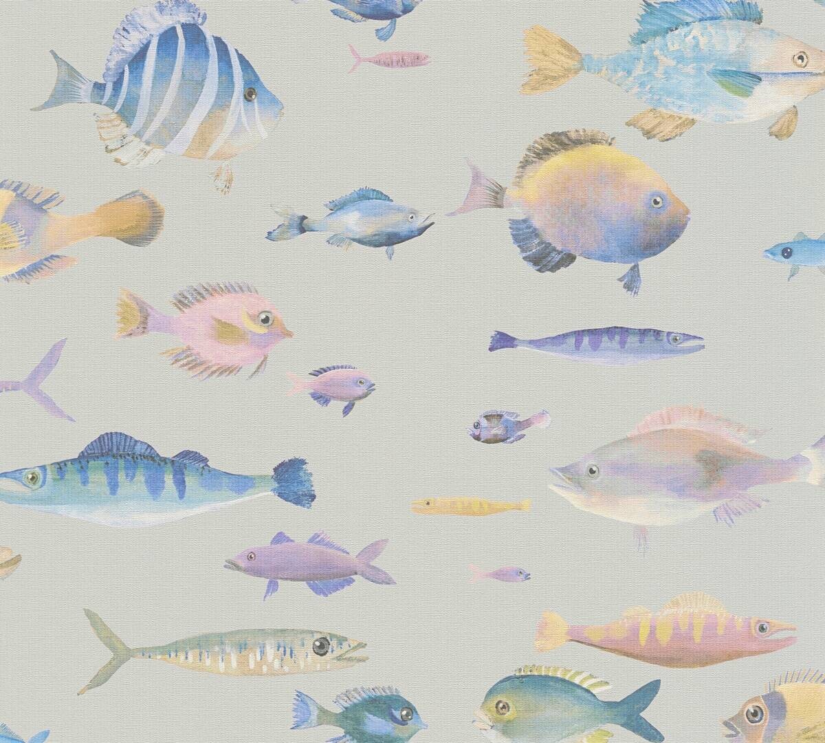 A.S.Creation Vliestapete violett bunt B/H/D: ca. 53x1005x8 cm