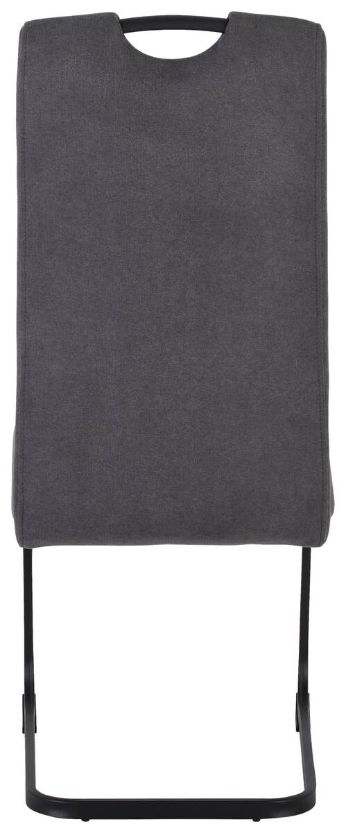 Schwingstuhl Margie dunkelgrau Microfaser B/H/T: ca. 46x104x61 cm