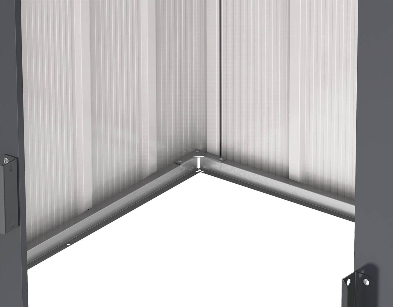 VCM Gerätehaus anthrazit B/H/L: ca. 202x181x113 cm